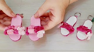 CHINELINHO DE EVA PARA LEMBRANCINHA COM POMPONS-FAÇA E VENDA