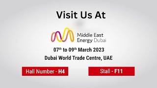 Come visit us at Middle East Energy Dubai '23