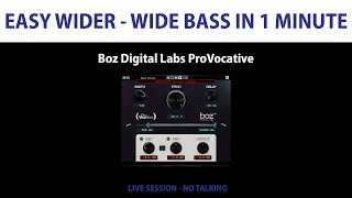 Wide Deep Bass In One Easy Minute