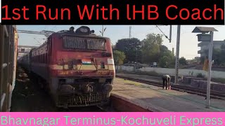 Journey in First LHB Run | Ahmedabad to Surat | Journey in Bhavnagar - Kochuveli Express