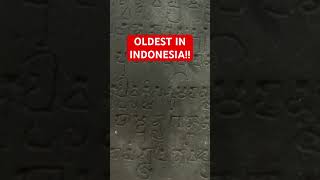 Oldest inscription in Indonesia!!! #shorts #trending #travel #indonesia #history #oldest #learning