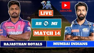 🔴Live IPL 2024 :Mumbai Indians vs Rajasthan Royals Live | MI vs RR Live Scores & Commentary