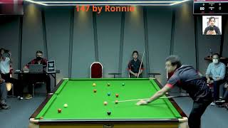 Ronnie's 147 in R°SSA   "Ronnie in SG R°SSA's very first maximum break of 147"