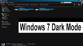 How to enable dark mode on windows 7 || Windows 7 Night Mode