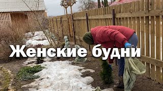 Женские будни//рассада//первые работы в саду//весеннее настроение