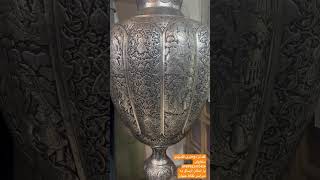 گلدان کنار سالنی دکوری قلمزنی- vase decoration ghalamzani handicrafts item