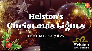 Helston Town Christmas Lights 2022 and best dressed Christmas shop windows in Helston High Street