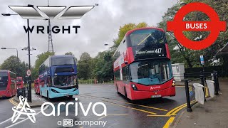 Arriva London: 417 from Crystal Palace to Clapham Common via Streatham( Wright Electroliner EV 10.6m