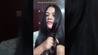 Easy& beautiful hairstyle 🌿🦋#shorys#youtubeshorts #hairstyle #shortvideo #kanika28