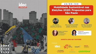 WEBINAR | Mobilidade Sustentável nas Eleições 2020: Propostas para São Paulo