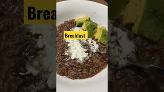 Champorado with avocado for breakfast #avocado #champorado #shortsfeed