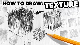 How To Draw: TEXTURE (easy & beginner friendly)