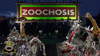 Zoochosis ALL JUMPSCARES vs MINECRAFT vs ROBLOX vs GARRY'S MOD and ALL ZOONOMALY 2 MONSTERS #34