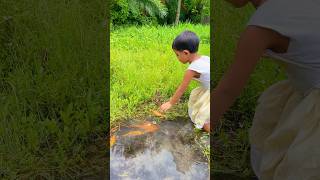 Amazing hand Fishing by cute baby #cute #baby #babyfishing #cutegirl #fish #fishing #foryou