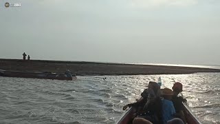 Munculnya Pantai Di Tengah Laut Di Pesisir Desa Kuala Lupak Tabungan