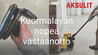 Kuormalavan nopea vastaanotto