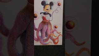 a surreal ballpen drawing of #Mickeymouse a #surreal #ballpen #shorts #mickey #disney surrealism