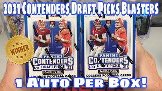 2021 Contenders Draft Picks Football Blasters and Giveaway Winner Announced!