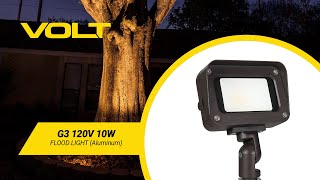 VOLT® G3 120V Commercial Flood Light (Aluminum Bronze) | What's In The Box?