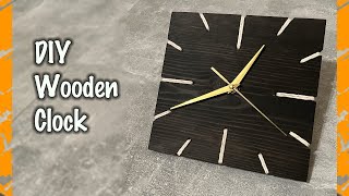 How to make a wooden clock DIY project