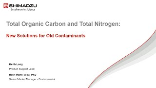 Total Organic Carbon and Total Nitrogen: New Solutions for Old Contaminants