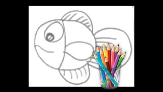 Tutorial Menggambar Ikan (PAUD)