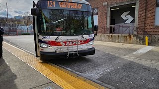 SEPTA: BRAND NEW 2023 New Flyer XDE40 Xcelisor #3603 On Route 124 Chesterbrook Via king of Prussia