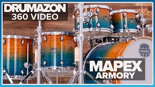 Mapex Armory Limited Edition 6 Piece Drum Kit, Ocean Sunset, 360 Rotation Video from Drumazon