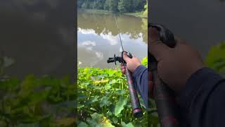 Worlds lightest fishing reel casts ultralight jig!