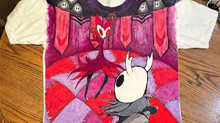 Hollow Knight Fan Art T Shirt Part 2: Dye Painting!