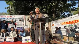 kaga thubstan tsewang important speech at Jantar Mantar | #ladakh