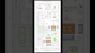 38'X72' House Plan | 38 by 72 Home Plan | 38*72 map with 3BHK Parking #shorts #viral