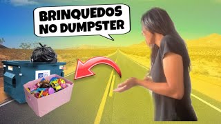 Super Dumpster achei muitos  BRINQUEDOS jogados no Lixo