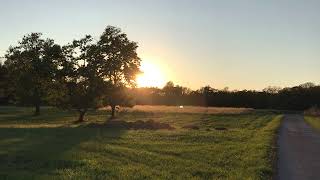 Sunset at Lugar Farm, Purdue University, West Lafayette, Indiana