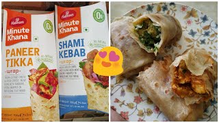 Haldiram's Paneer Tikka Wrap | Haldiram's Shami Kebab Wrap .... Review and Close Look