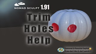 Nomad Sculpt - Trim Tool - trim holes - help - problems - boolean  (V1.91 -11.10.2024) Tutorial