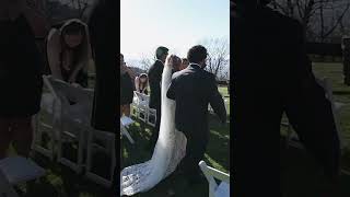 Bride ESCORTED By Her Sons!! #shorts #wedding #bride