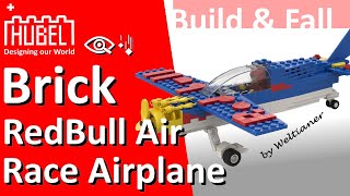 Weltianer Desined Bricks RedBull Air Race Airplane (Build & Fall)