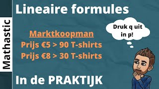 Lineaire formules in de praktijk