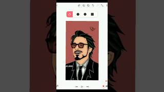 Tony Stark 🗿 Digital Art 💜 #ytshorts #shorts #ironman #marvel #tonystark #jjk #anime #marvelcomics