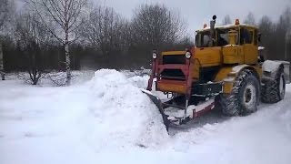 Подборка 2017 ТРАКТОРА, ГРУЗОВИКИ ЧИСТЯТ СНЕГ! Часть 2