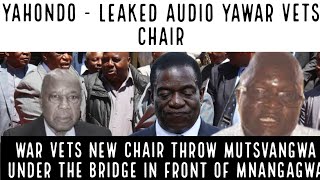 🟨War Vets New Chair Throw Mutsvangwa under the bridge in front of Mnangagwa 🇿🇼