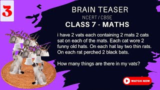 Arithmetic |  NCERT Maths Class 7 | #3 [Brain Teaser]