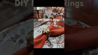 How to Transform Plain Napkin Rings into Gorgeous Decor! #fall #diy #youtubeshorts #homedecor