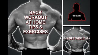 Back Workout At Home, 7 Back Exercises, Get Wider