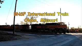 BNSF International Train Passing Through Missouri.