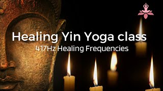 Deep Relaxation Yin Yoga with Healing Frequencies | Stress Relief and Inner Harmony