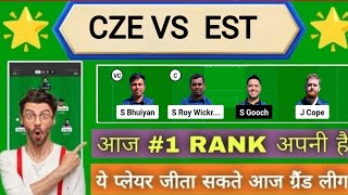 CZE VS  EST Dream11, CZE VS EST Dream11 Team, CZE VS EST Dream11 Prediction, ECC T10 Match ||