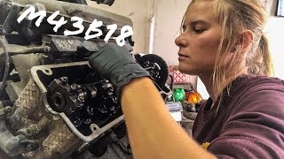 Girl Cleaning The Engine M43B18