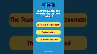 Who is Jesus According to John 1:29? #biblequiz #salvationinchrist